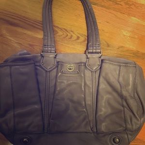 Marc Jacobs gray leather tote